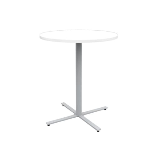 JURNI Mesa Bistro de 36" con Tapa Redonda, Blanco de Diseño